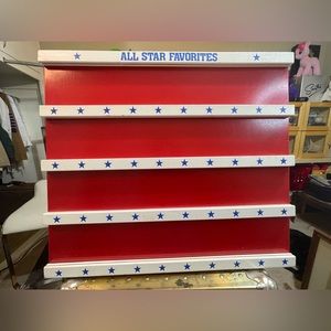 Vintage Sports All Star Favorites Multi-Picture Frame Red White and Blue